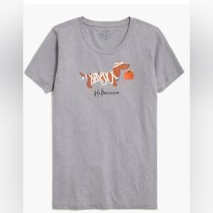 J. Crew "Halloweenie" Small T Shirt Dachshund Grey